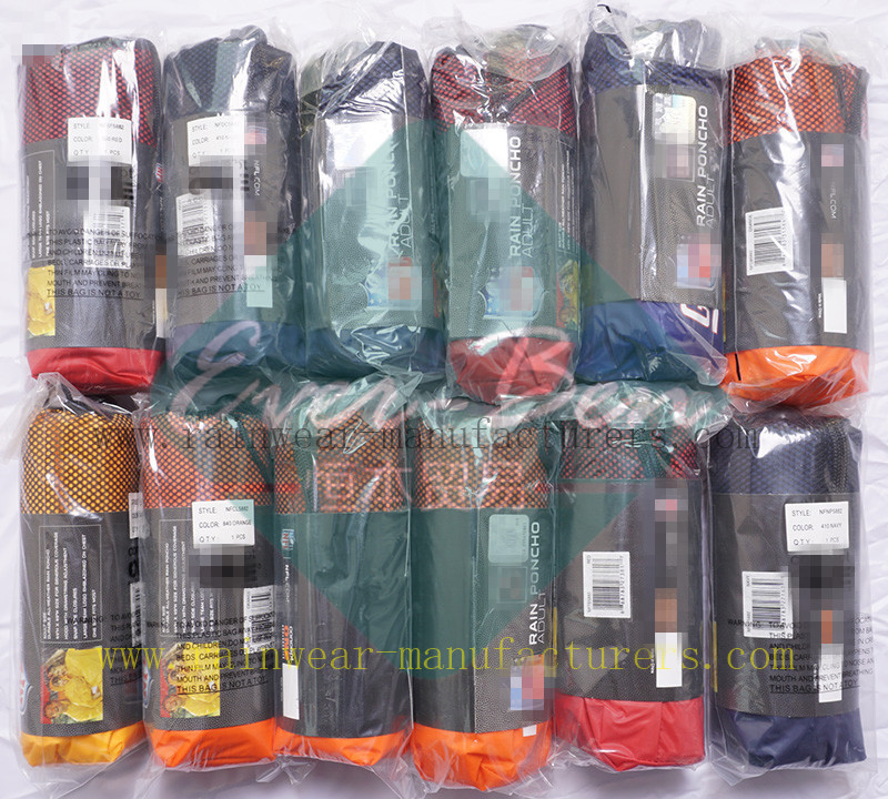 Bulk quality rain poncho manufacturer